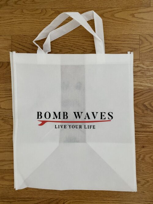 bomb waves shopping bag
